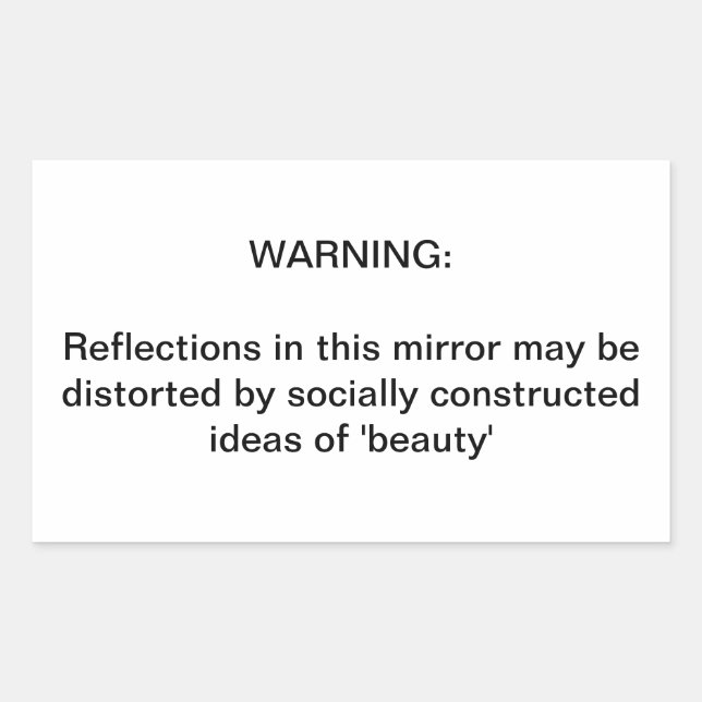 Eine wichtige Erinnerung Rechteckiger Aufkleber (Vorderseite)