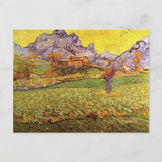 Eine Wiese in den Bergen, Vincent van Gogh Postkarte (Vorderseite)
