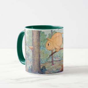 Eine "Wiggle Much"-Kreatur mit Blick auf das Vogel Tasse