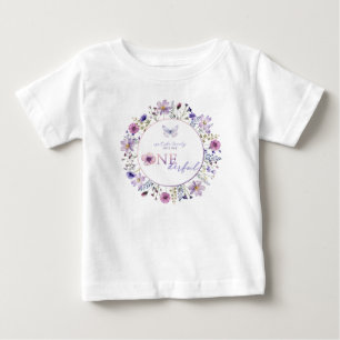 Eine Wildblume First Birthday Baby Girl T-shirt