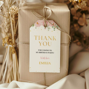 Eine Wildblume Geburtstag Thema Danke Tag Geschenkanhänger
