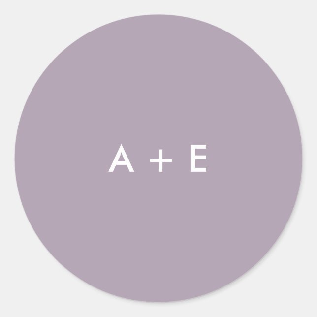 Eine Wildblume Hochzeit Runder Aufkleber (Vorderseite)