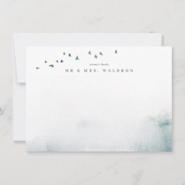 Eine Wildblume Hochzeitsreise mit Dankeschön-Karte Dankeskarte