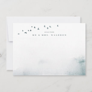 Eine Wildblume Hochzeitsreise mit Dankeschön-Karte Dankeskarte