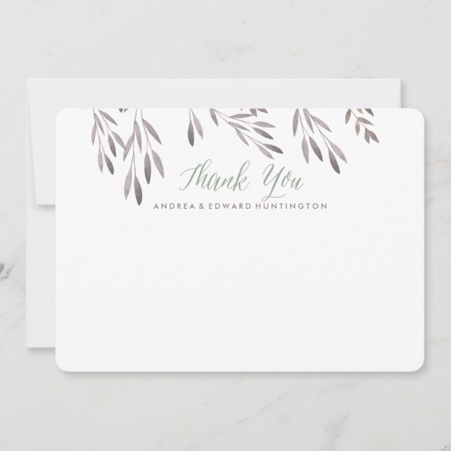 Eine Wildblume Hochzeitsreise mit Dankeschön-Karte Dankeskarte (Vorderseite)