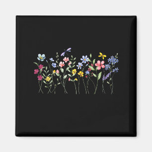 Eine Wildblumen-Mutter aufziehen Botanical _1 Magnet