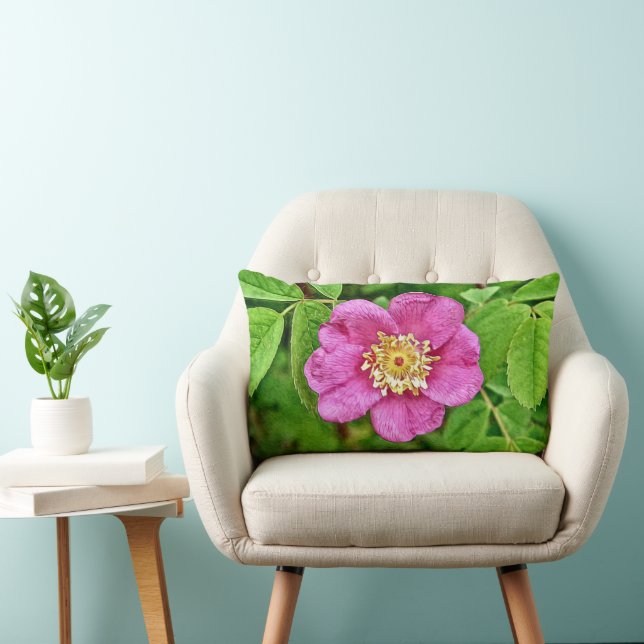Eine Wilde Rose Lendenkissen (Stuhl )