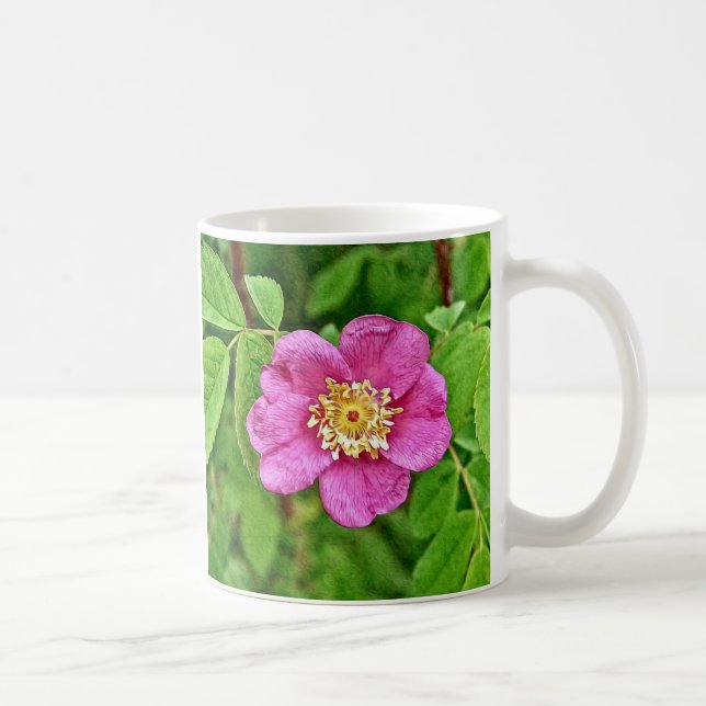 Eine wilde Rose Tasse (Rechts)