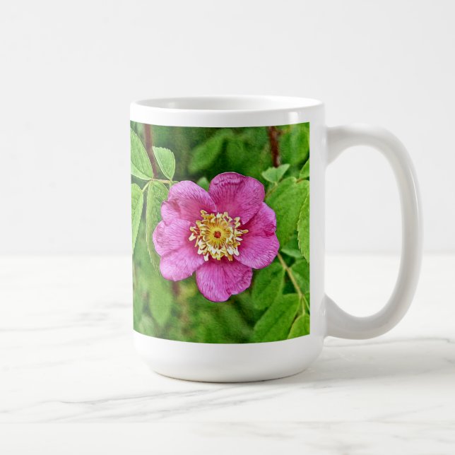 Eine wilde Rose Tasse (Rechts)