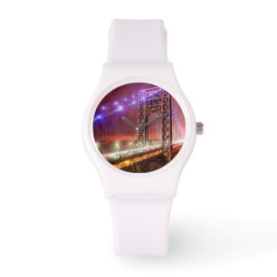 Eine windige und regnerische Abendsansicht vom Armbanduhr