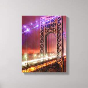 Eine windige und regnerische Abendsansicht vom Leinwanddruck