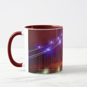 Eine windige und regnerische Abendsansicht vom Tasse
