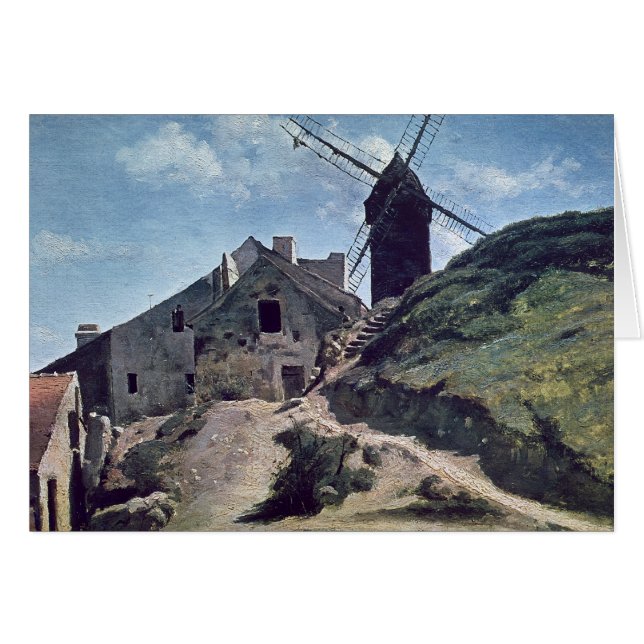 Eine Windmühle in Montmartre, 1840-45 (Vorderseite (Horizontal))
