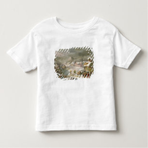 Eine Winter-Landschaft mit Reisenden auf einem Weg Kleinkind T-shirt