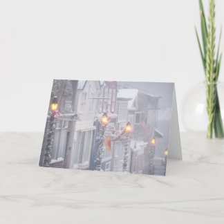 Eine Winter-Szene Feiertagskarte