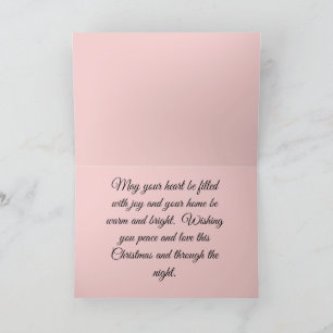 Eine Winter Wonderland Weihnachtskarte Dankeskarte