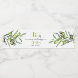 Eine winzige ist auf dem Weg zur Baby-Dusche Wasserflaschenetikett