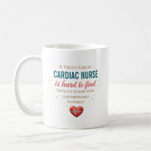 Eine wirklich großartige Herzkrankenschwester mit Kaffeetasse