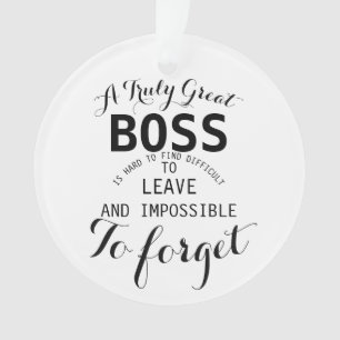 Eine wirklich große Chef-Chefgeschenk Verzierung Ornament