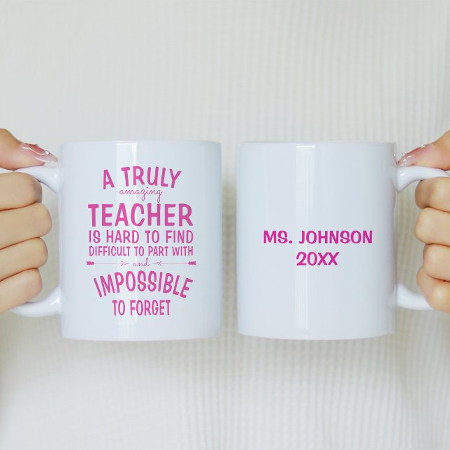 Eine wirklich Phantastische Teacher Hot Pink Kaffe Kaffeetasse (Von Creator hochgeladen)