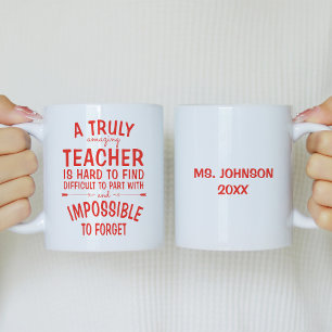 Eine wirklich Phantastische Teacher Red Coffee Tas Kaffeetasse