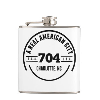 Eine wirkliche amerikanische Stadt Charlotte NC Flachmann