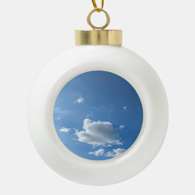 Eine Wolke Keramik Kugel-Ornament (Vorderseite)