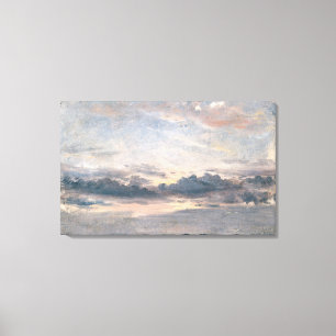 Eine Wolken-Studie, Sonnenuntergang, c.1821 (Öl Leinwanddruck