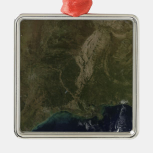 Eine wolkenfreie Sicht auf die südlichen Vereinigt Silbernes Ornament