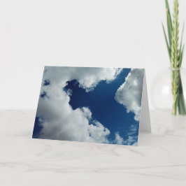 Eine Wolkenkurve Dankeskarte