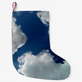 Eine Wolkenkurve Kleiner Weihnachtsstrumpf