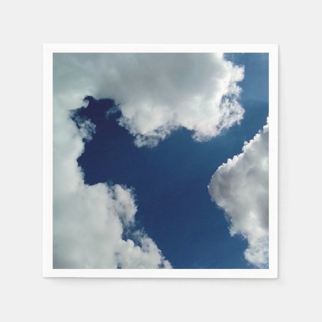 Eine Wolkenkurve Serviette (Vorderseite)