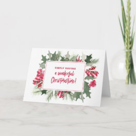 Eine wunderbare Christmastime Karte einfach haben