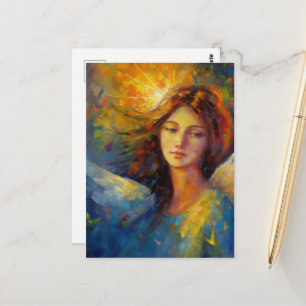 Eine wunderschöne Angel Lady Postkarte