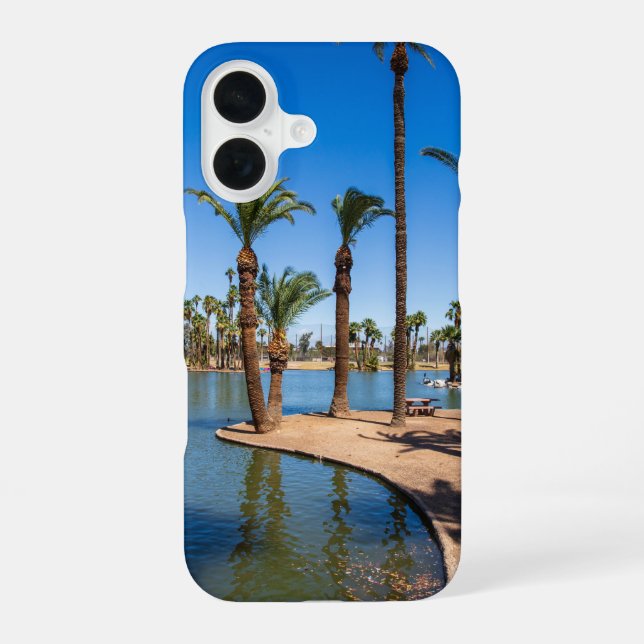 eine wunderschöne Frühlingslandschaft im Encanto P iPhone 16 Hülle (Rückseite)