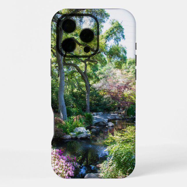 eine wunderschöne Frühlingslandschaft im japanisch iPhone Hülle (Rückseite)