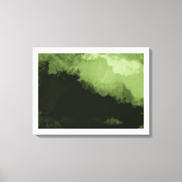 eine wunderschöne grüne Landschaftsmalerei Leinwanddruck