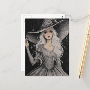 Eine wunderschöne Hexe Postkarte