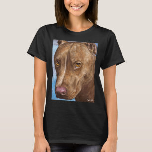 Eine wunderschöne rote Nose Pit Bull Malerei T-Shirt