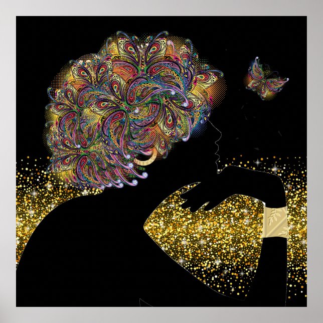 Eine wunderschöne Soul-Schmetterlingsdame Poster (Vorne)