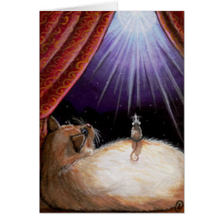 Eine WÜNSCHENstern Katzen-Mäusekarte