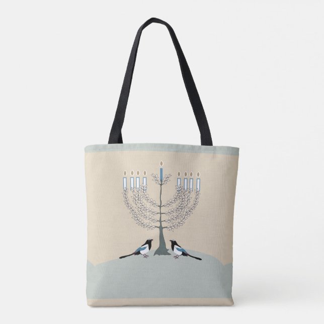Eine Wüstenglückliche Hanukkah-Tasche (Rückseite)