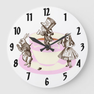 Eine wütendes Tee-Party-ursprüngliche Wand-Uhr Große Wanduhr