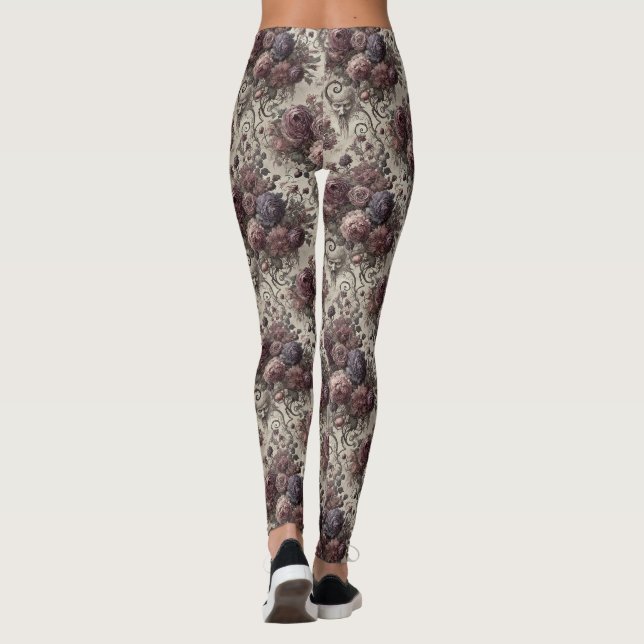 Eine zarte Abstoßung - gotisch Viktorianisch Leggings (Rückseite)