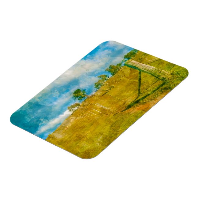 Eine zauberhafte, pastorale Landschaft Magnet (Linke Seite)