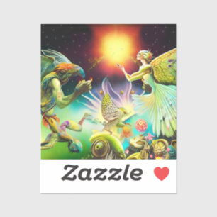 Eine Zeit, in der Ölgemälde in Umlauf gebracht wer Aufkleber