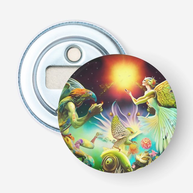 Eine Zeit, in der Ölgemälde in Umlauf gebracht wer Flaschenöffner (Vorderseite)