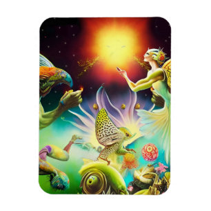 Eine Zeit, in der Ölgemälde in Umlauf gebracht wer Magnet