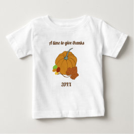 Eine Zeit, um Kürbis und Blätterteiggebäck zu dank Baby T-shirt