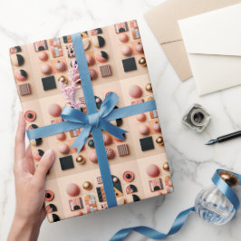 Eine zeitgenössische Abstrakte Interpretation von  Geschenkpapier